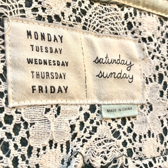 Anthropologie Casado Green Saturday Sunday chunky knit shawl cardigan sweater - Picture 3 of 7